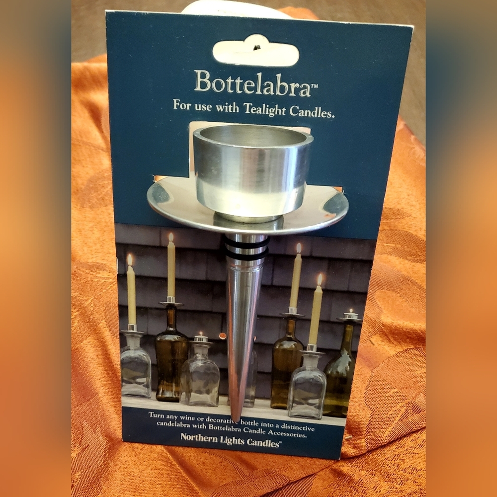 NWT Bottelabra tea light holder